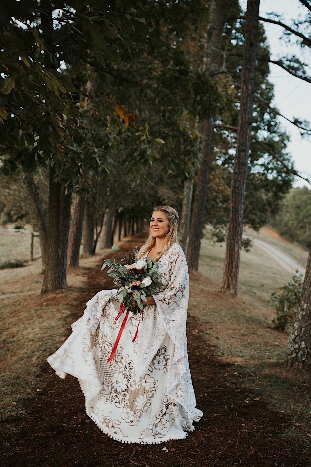 Beautiful fall wedding in Asheville NC 