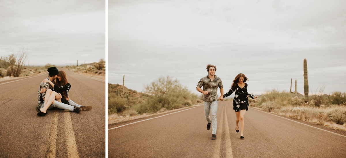 Exploring the Arizona desert for an epic couples shoot